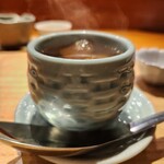 旬華 なか村 - 蒸籠から出してくれたスープ、湯気に幸せを感じる