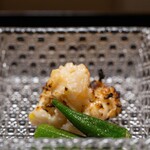 よし町 - 2023.8 大津港産伊勢海老香味焼 オクラ