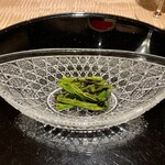 膳処末富 - 空芯菜 藁焼き