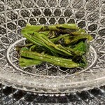 膳処末富 - 空芯菜 藁焼き