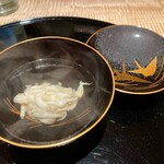 膳処末富 - 白魚 お椀