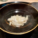 膳処末富 - 白魚 お椀
