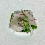膳処末富 - 白えび セビーチェ