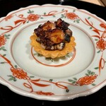 膳処末富 - 蛸柔らか煮と椎茸薪焼きのタルト