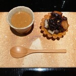 膳処末富 - 蛸の柔らか煮のタルト ビスク