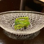 膳処末富 - 空芯菜 藁焼き