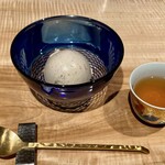 膳処末富 - 蕗の薹のアイスクリーム