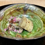 膳処末富 - 筍 北寄貝 蛍烏賊 薪＆筍皮焼き