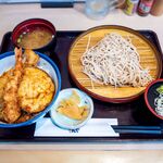 天丼てんや - たれづけ夏の特丼（小そばセット）