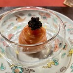 Ji-Cube - トマトの冷製ビーフン キャビアのせ