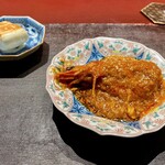 Ji-Cube - 海老のチリソース 蒸しパン添え