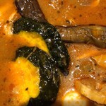 ラマイ - スープカレー アップ カボチャ、ナス、うずらのタマゴ