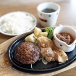 ステーキのどん - 日替わり(木) 999円 - ハンバーグ(130g) , チキングリル , 牛トマト煮込み