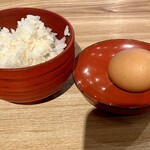 神田おかめ - サービスの卵かけ御飯