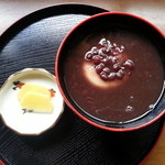 高良山茶屋　望郷亭 - ぜんざい・・・優しい甘さでお餅もふんわり・・・ﾍU^ｪ^U ｵﾃ!