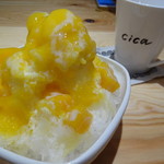 cica - マンゴーとミルクのかき氷