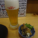 魚と酒　太古福 - スーパードライ生とお通し