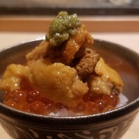 鮨 三國 - 雲丹イクラ丼
