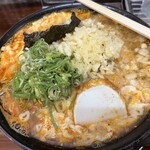 ドリル食堂 - 辛いうどん大盛1000円