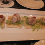 オールドサルーン1934 - 帯広産マッシュルームと海老マヨのカナッペ　【　２０１３年９月　】