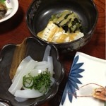 なか川 - イカ刺とハモの酢味噌