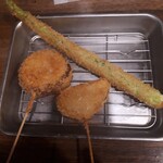 Kushikatsu Ageage - レンコン・玉ねぎ・アスパラ