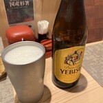 鰻家 - 暑い夏にはビールです。