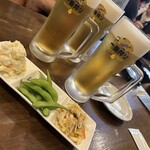 Beniya - ビール＆おつまみ3種