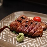 京橋 婆娑羅 - 「和牛肉の鉄板焼き」