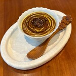 Restaurant Naz - とうもろこしのムース　マンゴーソース　焼きとうもろこしのキャラメル