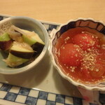 Taishuusakaba Hachiroku - トマト、水なす梅軟骨和え