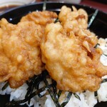 信濃追分蕎麦 初台庵 - ミニ鳥から丼セット、630円。