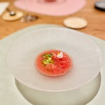 mieux restaurant - 西瓜のガスパチョ　シャリッとして猛烈な酷暑に落ち着