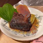 お料理 七草 - 鰊の焼浸しに焼茄子に唐墨