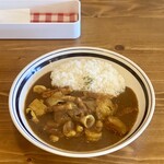 カレーと珈琲の店 ぽから - 欧風 シーフード＋ナス
ベーコン トッピング