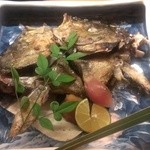 貴馳走坊 あ・うん - シマアジのお頭の塩焼き