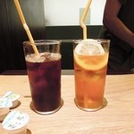 ミキヤコーヒー - アイスコーヒーとアイスティー