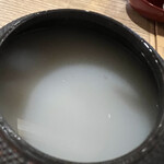 手打ち蕎麦切り 匠 - 蕎麦湯　　南部鉄器の土瓶できます