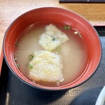 Ebisumaru - お味噌汁付き。