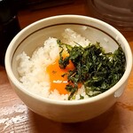 麺元素 - 玉子かけごはん、青さ海苔