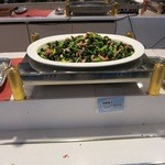 レストラン サントリーニ - 青梗菜とベーコンの炒め物です。