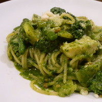 Restaurant AKIOKA pere et fils - パスタセット　　ホタテとブロッコリーのジェノベーゼ　　\1300