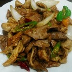 辣香坊 - レバ、ガツ、モツの炒め