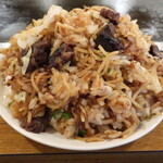 Okonomiyaki Sosu - そばめし（牛すじ入）※セルフ焼き，だし醤油にて味付け，セルフ盛り付け