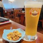 長濱浪漫ビール - 淡海ピルスナーのスリムグラス①