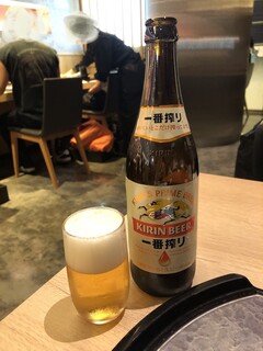Maruya Honten - 瓶ビール中瓶（キリン一番搾り）：７５０円