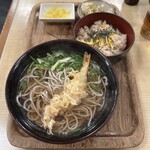 Sobadokoro Miki - 天なん定食(900円)