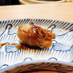 喜月 - 相方さんは煮はまぐりの美味しさに、握りもリクエスト