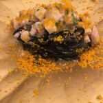 北野坂 木下 - 自家製イカスミパスタ、海の幸のラグー