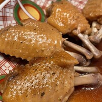とり田 博多本店 - コースの手羽中の旨煮